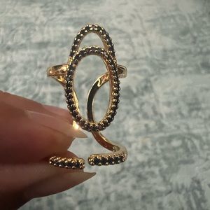 Nail Rings Set of Five in Blue